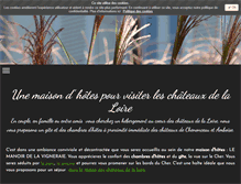 Tablet Screenshot of manoirdelavigneraie.com